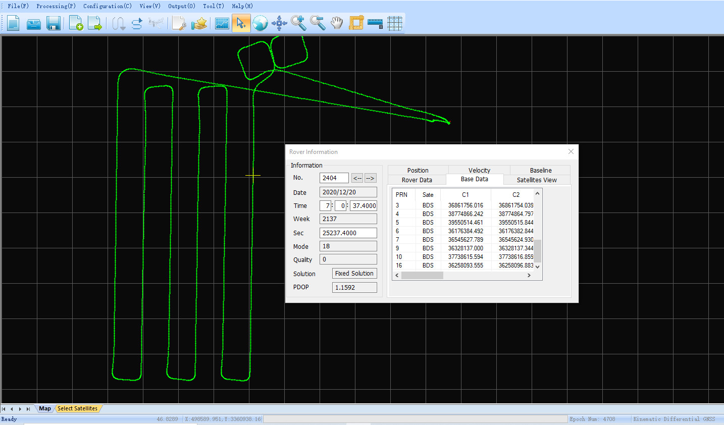 Shuttle Software –Positioning Altitude Aerial Photogrammetry Trajectory Process Software