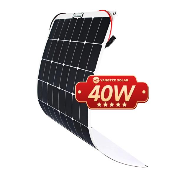 Quality 40 Watt Mini Flexible Solar Panel Portable IP68 Waterproof For Caravan for sale