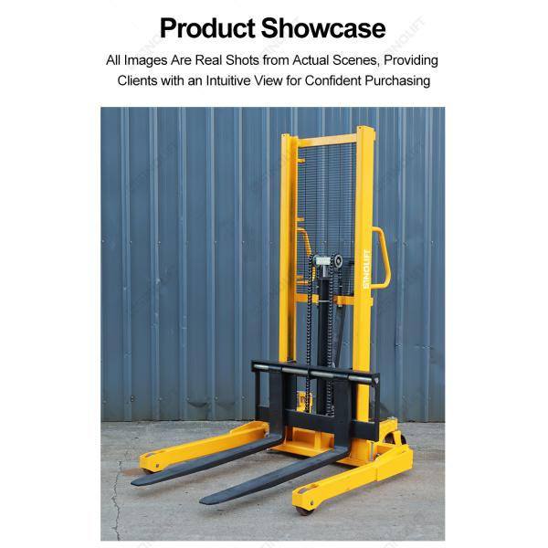 SFH22AG Manual Hydraulic Stacker with Adjustable Straddle Legs