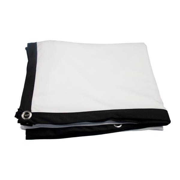 Quality Soft Milk Silk Foldable Projector Screen Collapsible Wide Range for sale