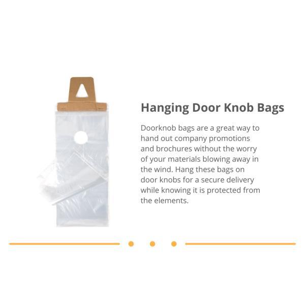 bags door plastic hanger bag clear knob hangers small hanging business packaging for doorknob