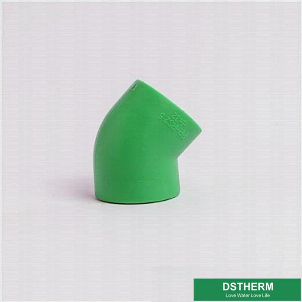 Quality Multi Color Ppr Pipe Fittings , Injection Molding 45° Elbow Eco Friendly for sale