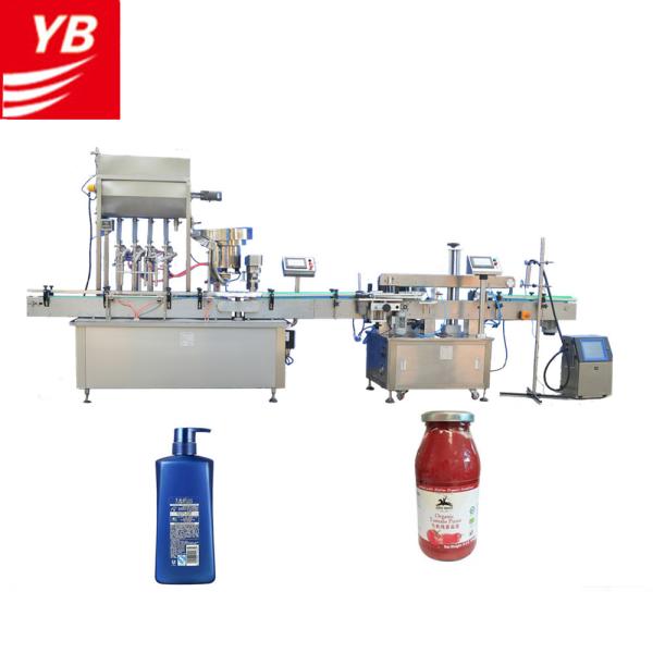 100ml - 1000ml Filling Range Lube Oil Filling Machine , 6 Head Liquid Filling Machine