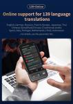 Handheld Offline Audio Translator Device Machine All Language 4inch Big Screen