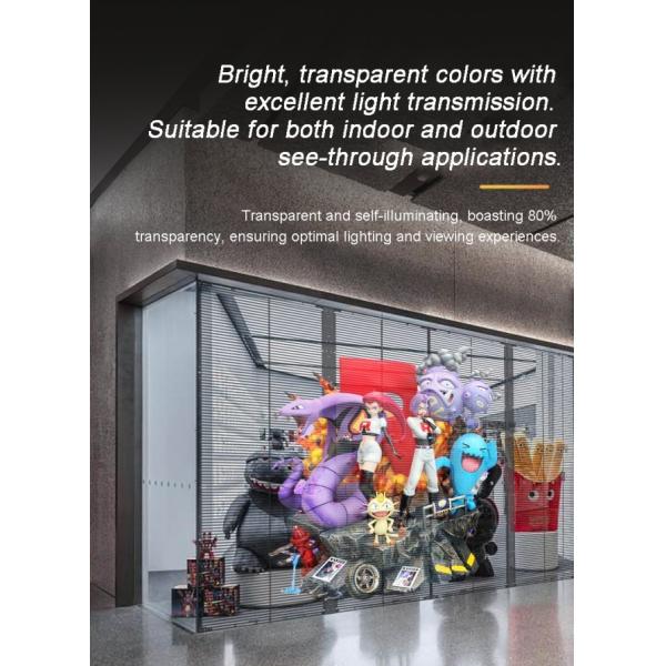 2025 Ultra-thin 3D LED Glass Crystal Film Flexible Display 4K Ultra HD Transparent LED Screen for Retail Window Advertising