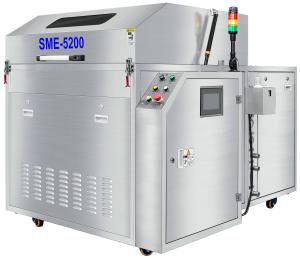 SMT Pallet Flux Spray Cleaning Machine PLC Controlled Liquid  Wash Water Rinse Hot Air Dry Machine