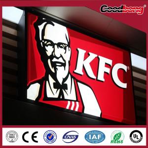 China vacuum forming acrylic 3d led lighting advertising chain store light box on sale