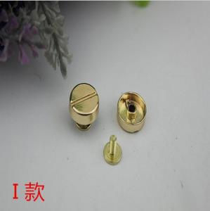 Buy cheap 2019 Factory supply wholesale zinc alloy 12 mm gold one word shape pattern metal screw rivets for bags product