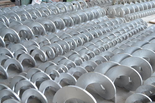 Municipal Sewage Double Screw Conveyor , 400mm Dewatering Screw Conveyor