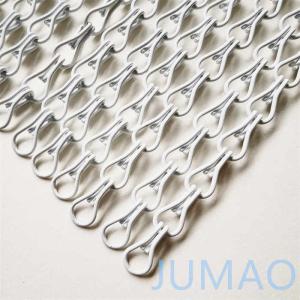 China Architectural Metal Chain Link Screen Curtain Walls For Door White on sale