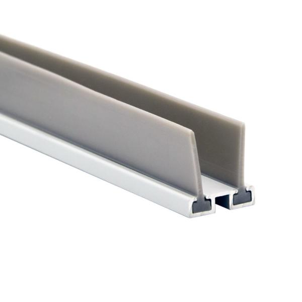 Windproof Door Bottom Seal Strip Aluminium Alloy With TPE Rubber Tape
