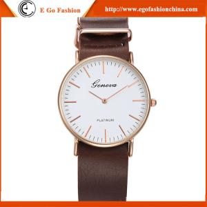 China GV06 Fashion Business Watch Geneva Sports Watch PU Leather Strap Quartz Watch Unisex Watch on sale