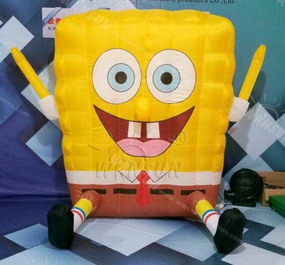 SpongBob Advertising Inflatables With Air Blower And Repair Kits