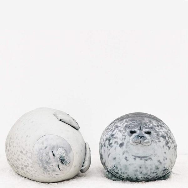 MerryXD Chubby Blob Seal Pillow,Stuffed Cotton Plush Animal Toy Cute Ocean Medium(17.6 in)