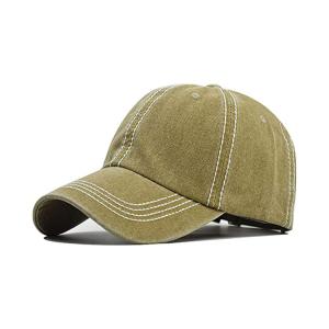 Plain Distressed Washed Black Dad Baseball Trucker Cap