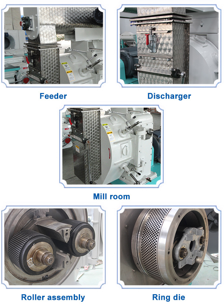 15 To 25TPH Chicken Pig Poultry Feed Pellet Machine Animal Feed Granulator For Feed Mill