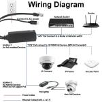 IEEE802.3af RJ45 TYPE-C Cable 12v 24v 48v POE Splitter Power Over Ethernet