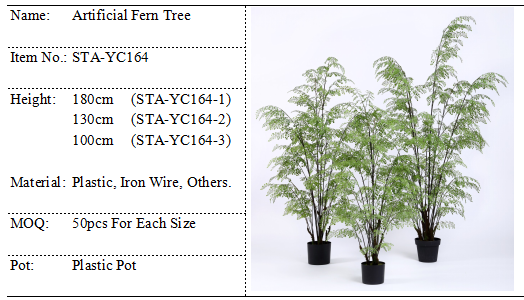 Green Foliages Artificial Hanging Ferns Fire Retardant 180CM 130CM 100CM