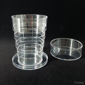 Buy cheap Clear Plastic Pocket Pint Beer Glass 16OZ 480ml Big Size Foldable Not Metal product
