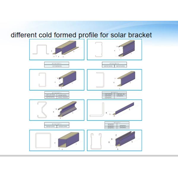 Zinc Plating Solar Panel Mounting Structure H Pile ASTM standard .W6/W8 type