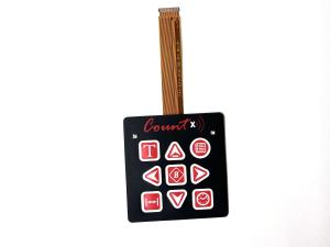 Buy cheap Customize Design Backlight LED Membrane Keypad RGB With Perimeter Emboss Keys product