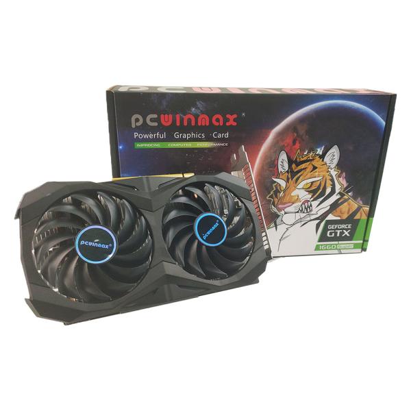 Quality PCWINMAX Geforce GTX 1660 SUPER 6GB GDDR5 192Bit Dual Fan Computer Graphic Cards Support OEM ODM Wholesale for sale