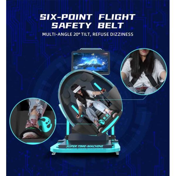 Commercial Virtual Reality Simulator 9D VR Super Time Machine Fly Game Equipment