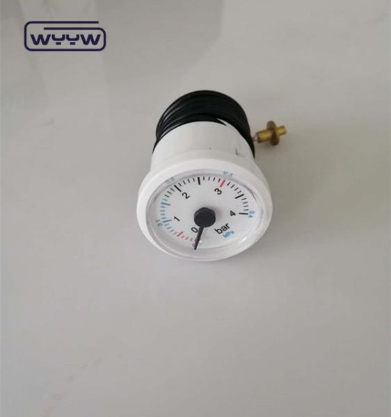 Quality Black Steel Capillary Pressure Gauge Boiler Manometer 1 Year Warranty for sale