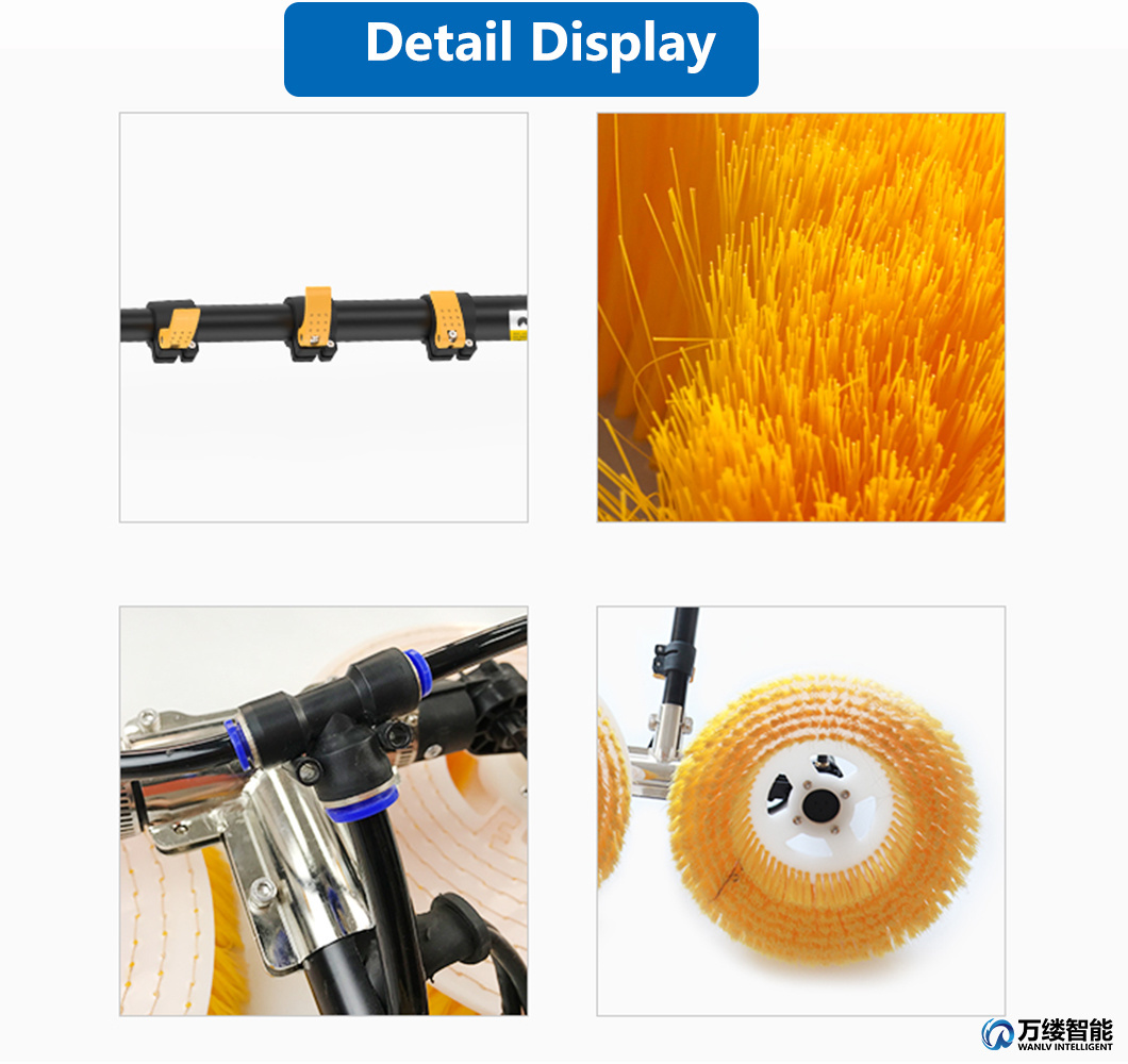 Solar Panel Cleaning Machine Electric Solar Panel Cleaning Rotating Brush Specially Designed for Cleaning Solar Panels