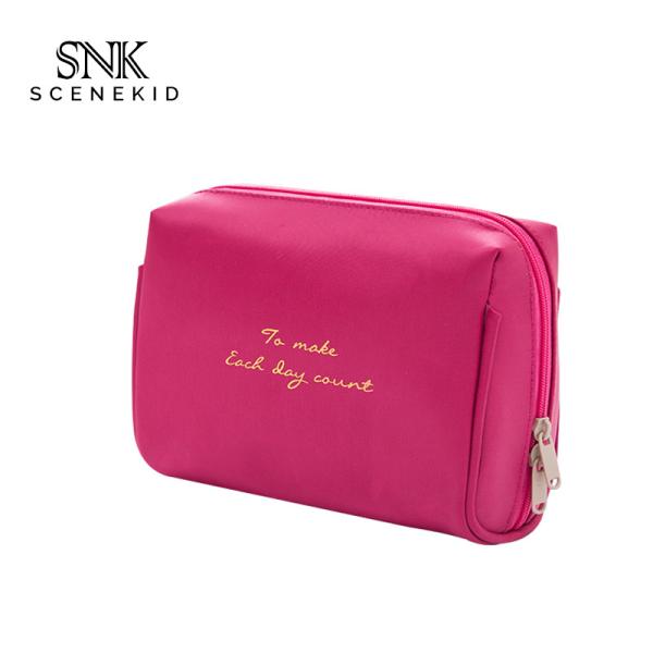 Quality Custom Logo Travel Sublimation Black Polyester Makeup Brush Bag for sale