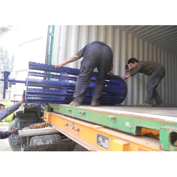 4kw Motor Blue Color Grassland Fence Machine Steel Structure Automatic