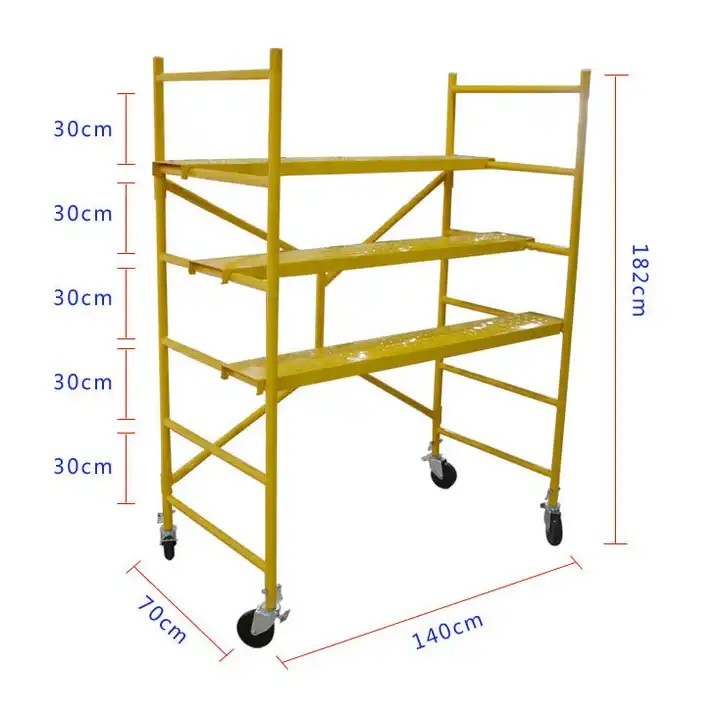 Adjustable Height Multi Function Scaffolding for Different Construction Scenarios