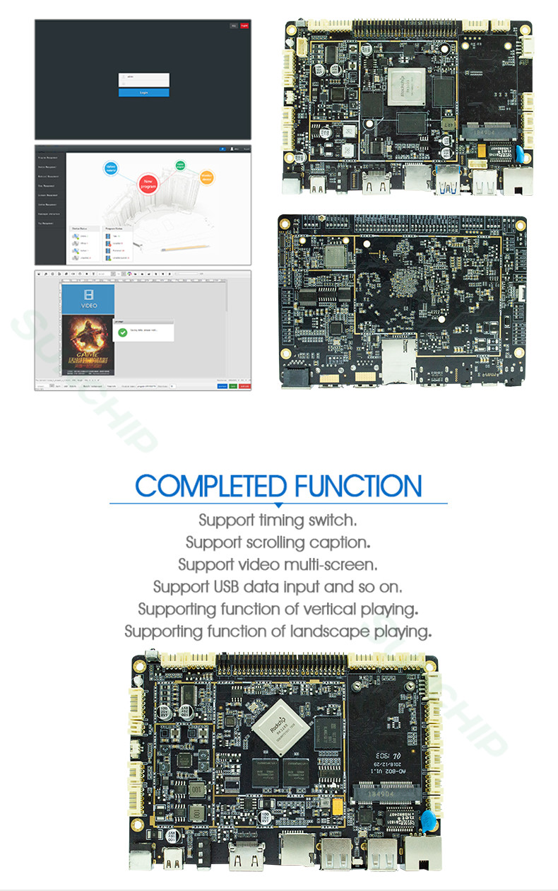 Optional IR And Serial Port RK3399 Board Support LVDS EDP MIPI HD WIFI BT 1000M LAN