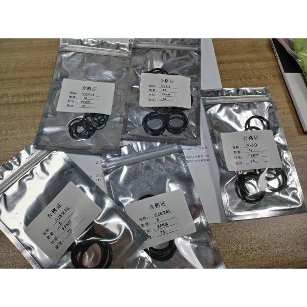 AS568 FFKM O Rings Oil Gas Field Sealing Rings Mold Opening Compression Molding Samples