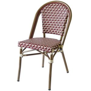 China Outdoor SGS Tested Poly Rattan Bistro Dining Chairs on sale