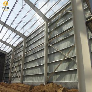 Customized Steel Structure Warehouse With PVC Steel Windows And Sandwich Panel Wall Panel