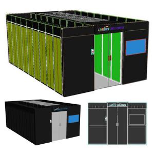 Buy cheap Dual Channel Modular Computer Room 42U Intelligent Data Center Solution product