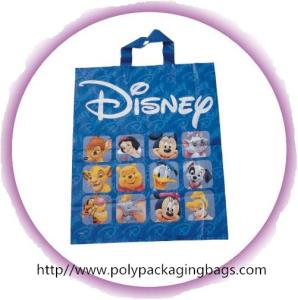 China Fashion Blue Disney Soft Loop Plastic Handle Bags Promotional on sale