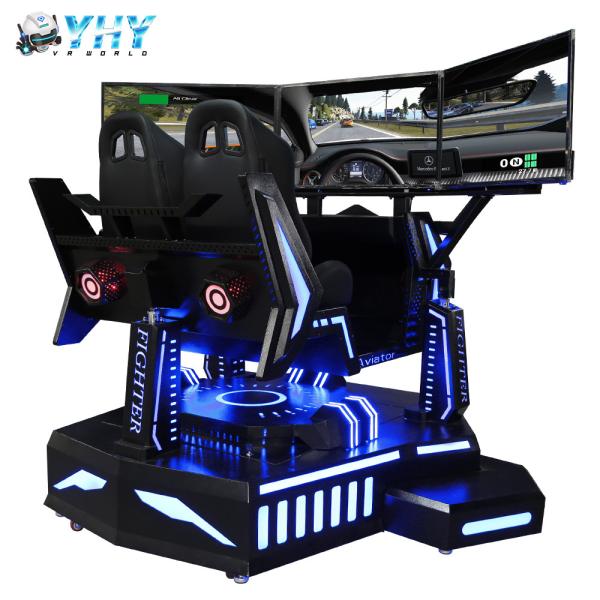 Quality 2 Seat 3 Screen Racing Simulator 3KW Power Arcade Machine F1 Game Racing Seat for sale