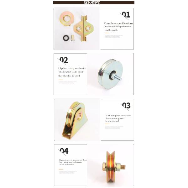 Polished Finish Stainless Steel Sliding Screen Door Rollers For Sliding Gate And Folding Gate