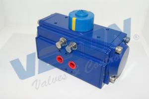 Buy cheap Ployester Coated Quarter Turn Pneumatic Rack And Pinion Pneumatic Actuator Control Ball Or Butterfly Valves product