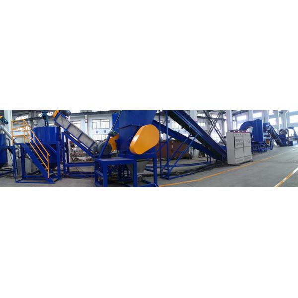 Waste Plastic Recycling Washing Line High Automation Level Bulk Density 0.3G/CM3