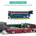 PCI-Express 3.0 16x Riser Card, PCI Express 3.0 16X 90 Degree High Speed Riser