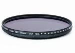 77mm ND2 To ND400 Wider Outer Optic Variable Neutral Density ND Filter With Matt