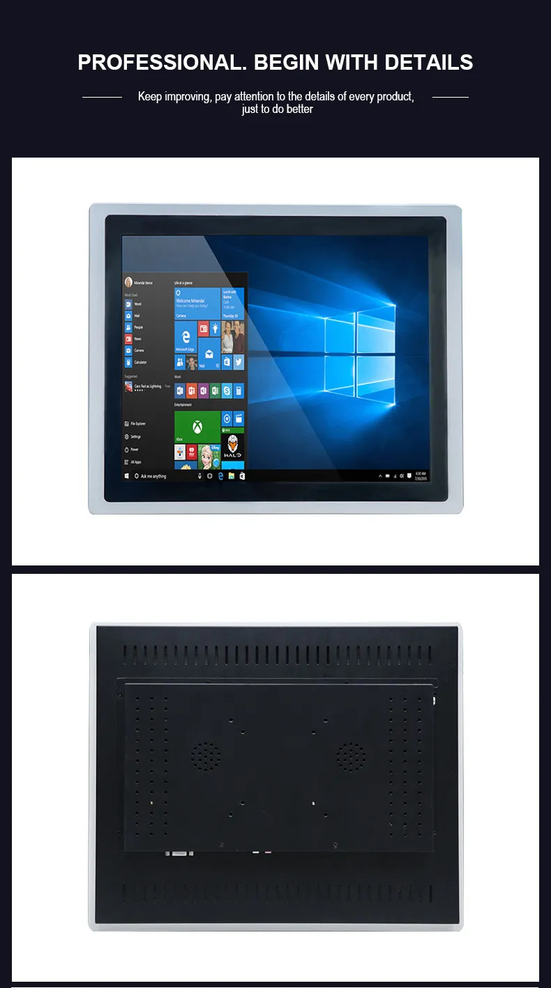 21.5 Inch Frame Lcd Capacitive Touch Screen Lcd Monitor Industrial Pc Multifunction Self Service Terminal