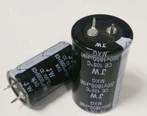 China Compact Polarised Electrolytic Capacitor , 10mm Terminal Pitch Solid Aluminium Capacitor on sale
