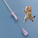 Cat catheters with Stylet and without stylet Disposables Cat Urine Catheter for