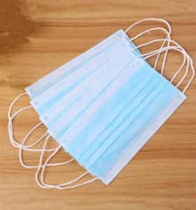 Buy cheap Hospital Blue Disposable Surgical Masks Adjustable For Health product