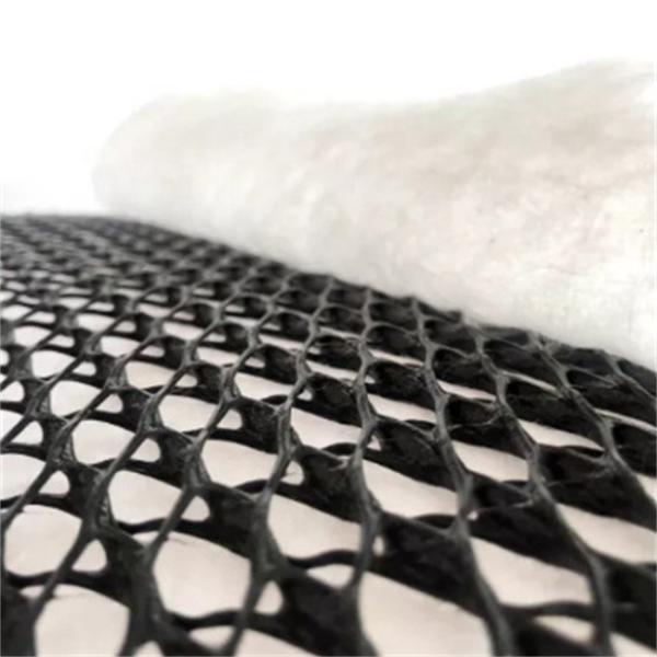 Quality Rapid Construction Geonet Geotextile Composite Drainage Net for Artificial Turf Grass for sale