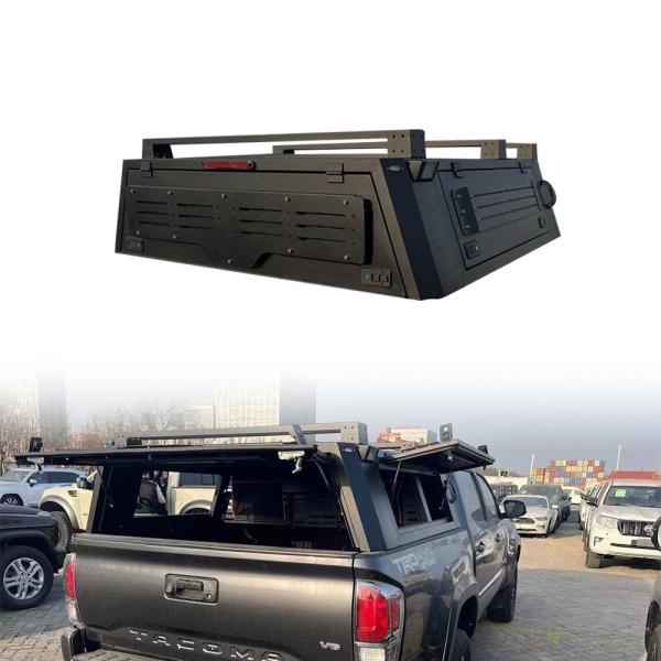 Quality Space-Saving Folding Truck Bed Rack System for Toyota Tacoma Hardtop Topper Canopy for sale